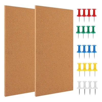 Cork Board Bulletin Board, Small Rectangular Pin Board for Wall,1779 - Image 1 of 4