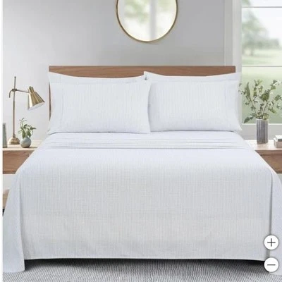 Juego de sábanas South Point Home Fashions gris gris 6 piezas azulejo Ernesto geométrico Foto 1 de 4