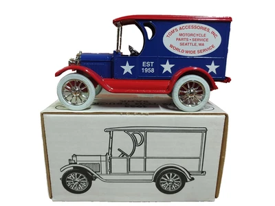 ERTL 1923 1/2 Ton Chevy Truck Bank - Tom's Accessories Motorcycle Parts - Image 1 of 4