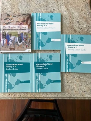 The Human Odyssey: Prehistory - The Middle Ages Vol 1 PLUS K12 Homeschool New - Image 1 of 4