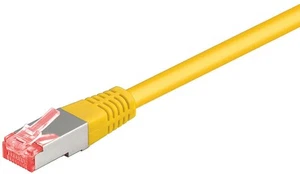 5x CAT 6 Netzwerkkabel S/FTP; CAT 6-0050 S/FTP PIMF GELB 0.50m PL - Bild 1 von 1