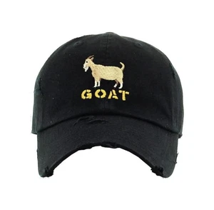 Sombrero KBETHOS Goat Distressed 6 paneles negro KBSV-3083V-197 ENVÍO GRATUITO - Imagen 1 de 4