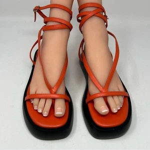 FREE PEOPLE Winnie Wrap Flatform Sandals Women’s Size 8.5 Summer Statement UO - Picture 1 of 8