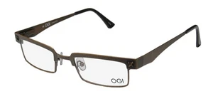 NEU OGI 3501 BRILLENGESTELL 48-22-140 GOLD BROWLINE UNISEX VOLLRAND METALL 1393 - Bild 1 von 8