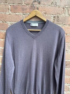 Brunello Cucinelli Men's Sweater, Sz 50, Purple Cashmere/Silk, Italy - Picture 1 of 12