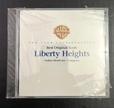 RARE FYC SOUNDTRACK SCORE CD - Liberty Heights Andrea Morricone SEALED - Image 1 of 2