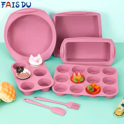 Flexible Silikon Backform für Kuchen und Muffin Dekorationen - Bild 1 von 4