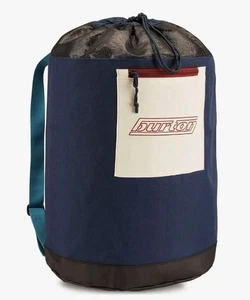 Burton Retro 52L Laundry Sack Backpack Storage Bag Rucksack DrawstringBlack Blue - Picture 1 of 10