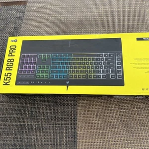 NEW Corsair K55 RGB PRO Dynamic Backlighting Wired Gaming Keyboard Black - Picture 1 of 1