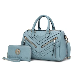 MKF Collection Women's Satchel Bag with Wallet Vegan Leather Top Handle Shoul... - Picture 1 of 7