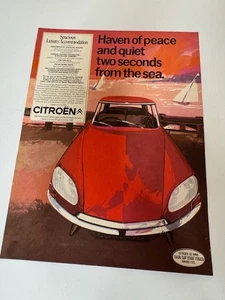 Framed / Unframed Original 60's 70's Citroen DS Magazine Advert Poster Retro - Picture 1 of 44
