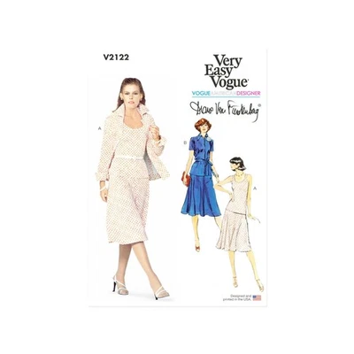 Vogue Schnittmuster V2122 - Vintage 70's - Kombination - Top, Rock und Bluse - Bild 1 von 4