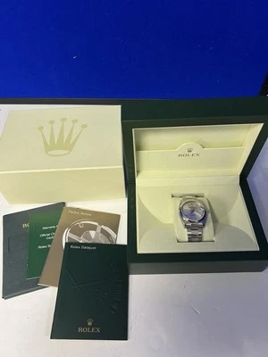 Мужские часы Rolex Datejust 36 нержавеющая сталь серебристый римский циферблат Oyster 116200 НОВЫЕ - Изображение 1 из 4