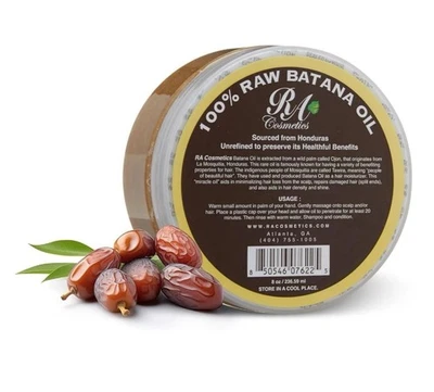 RA Cosmetics 100% Raw Batana Oil 4 oz for Hair & Skin Health. - Image 1 of 4