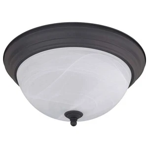 Canarm IFM41513 3 Light 15"W Flush Mount Ceiling Fixture - Bronze - Picture 1 of 2