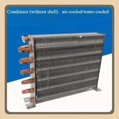 Copper tube aluminum fin heat exchanger condenser water-cooled radiator 1PC - Image 1 of 4