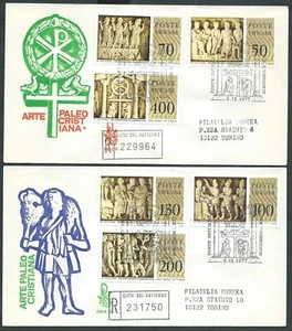 1977 VATICANO FDC VENETIA 150 SARCOFAGHI TIMBRO DI ARRIVO - VH-2 - Imagen 1 de 1
