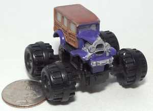 Small Micro Machine 1920's style Ford Woody Wagon Monster Truck - Picture 1 of 3