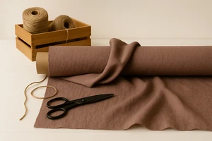 Burnished Brown Cotton-Linen Fabric by the Yard – Sewing, Upholstery & Décor - Picture 1 of 10