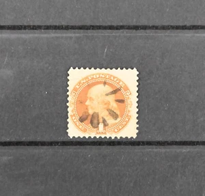 USA Scott # 112 F-VF Used Benjamin Franklin 1c US Stamp Cat $150 - Picture 1 of 2