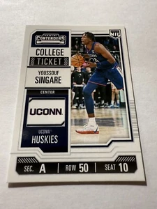 2024-25 Panini NIL UConn Collegiate Youssouf Singare #24 College Ticket - Bild 1 von 3