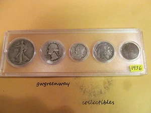1936 Silver Birth year set 5 coins (other years also) - Picture 1 of 2