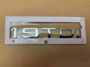 1.9 TDI SCRITTA COFANO BAGAGLIAIO POSTERIORE STEMMA STEMMA PER AUDI, CROMO - Foto 1 di 1