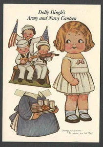 DATUM 1984 PPC * DOLLY DINGLE ARMEE & MARINE KANTINE ILLUSTRIERT VON GRACE SIEHE INFO - Bild 1 von 1