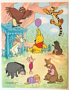 VTG Hallmark Stickers Winne The Pooh Disney Easter NEW - Picture 1 of 1