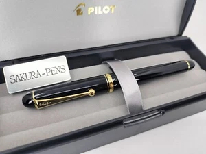 Pilot Namiki Custom 74 FKKN-12SR Fountain Pen Black Nib EF/F/SF/FM/SFM/M/SM/B/BB - Picture 1 of 8