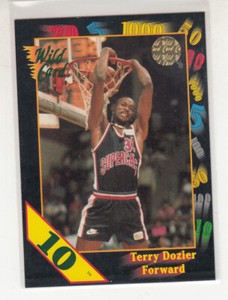 TERRY DOZIER 1991-92 Wild Card NCAA 10 Stripe Parallel #63 South Carolina Mint