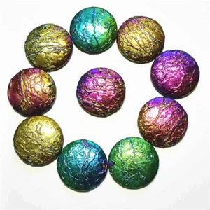 10pcs Titanium Crystal Agate Druzy Colour Geode Stone Pendant Bead GQ - Picture 1 of 2