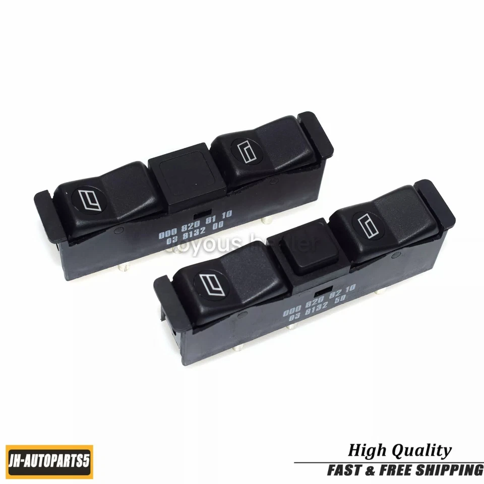 For Mercedes-Benz W201 190D 190E 1984-89 Front Left & Right Power Window Switch - Image 1 of 4