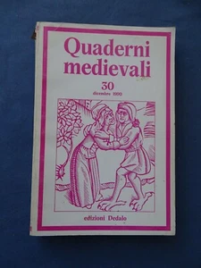 SAGGISTICA-QUADERNI MEDIEVALI N.30-DEDALO LIBRI 1990-E' PRESENTE L' INDEX - Imagen 1 de 3