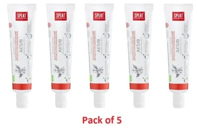 SPLAT toothpaste Professional Active pack 5x40 ml - comprehensive care vs caries - Image 1 of 2