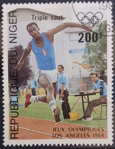 1984 Niger C355 Summer Olympic Games LosAngeles Athletics Triple Jump Used - Picture 1 of 1