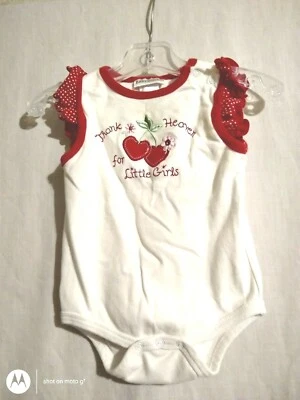 3-6 month Babyworks girl thanks heaven for little girls cherry bodysuit - Image 1 of 4