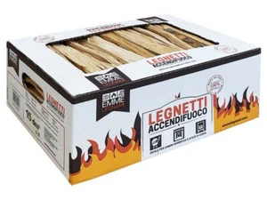 LEGNA LEGNETTI ACCENDIFUOCO ESSICCATA IN FAGGIO CAMINO STUFA ACCENSIONE RAPIDA - Foto 1 di 1