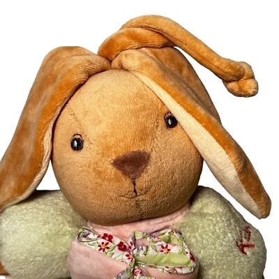Kaloo Bunny Rabbit Musical Plush Baby Pull Toy Plays Pink Panther Theme France - Image 1 of 4