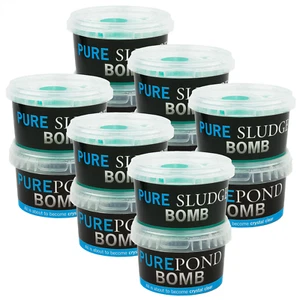 EVOLUTION AQUA PURE SLUDGE POND BOMB DUO PACK WATER TREATMENT QUICK EASY CLEAR - Picture 1 of 25