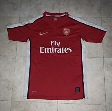 Vintage Y2K Nike Arsenal FC 2008-2010 Home Soccer Jersey YOUTH Boys Large RARE!