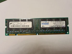 Micron MT8LSDT1664AG-133E1 128MB SDRAM 168-pin PC-133U Non-ECC 133MHz CL3 - Bild 1 von 2