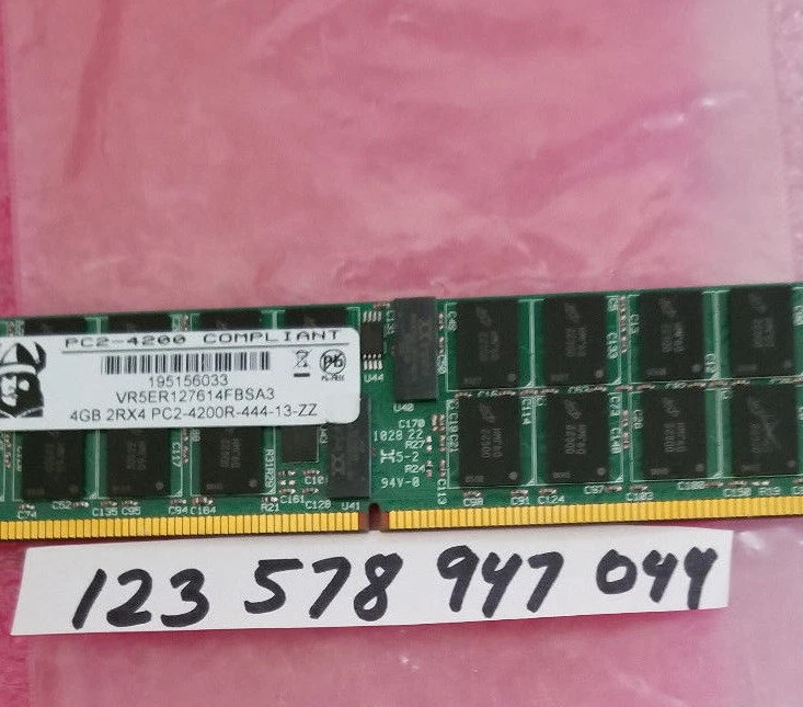4GB DDR  2RX4 PC2-4200R  240PIN ECC REGISTERED  - Image 1 of 1