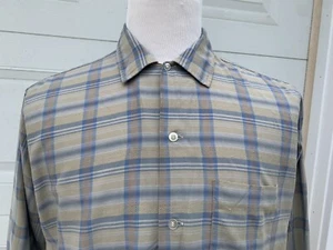 Vintage 50s 60s Galley Lord Burlington Combed Cotton Button Down Shirt Large - Bild 1 von 12