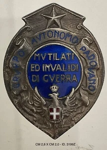 PADOVA GRUPPO AUTONOMO DISTINTIVO MUTILATI E INVALIDI DI GUERRA REGNO D’ITALIA - Imagen 1 de 2