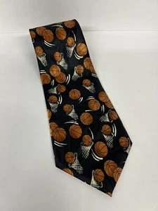 Corbata de baloncesto deportiva multicolor vintage renacentista para hombre 100 % poliéster usada en excelente estado - Imagen 1 de 7