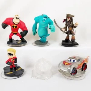 Disney Infinity Set Incredibles Dash Mr Crystal Jack Sparrow Sulley Cars Figuren - Bild 1 von 6