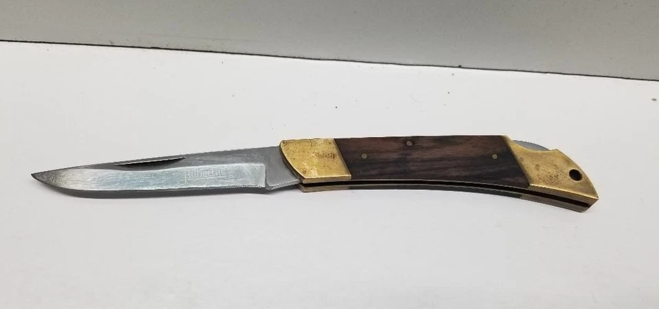 Cuchillo Plegable Alemán Original Hubertus Rostfree De Colección Foto 1 de 4