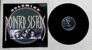 DISQUE VINYLE MAXI 45T 12" / POINTER SISTER "GOLDMINE" 1986 FUNK / SOUL, DISCO - Imagen 1 de 2