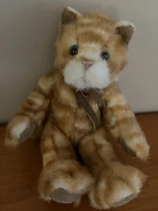 Tabatha The Heartcraft Collection Plush Cat Kitty Tabby Green Eyes Russ Berrie - Picture 1 of 6